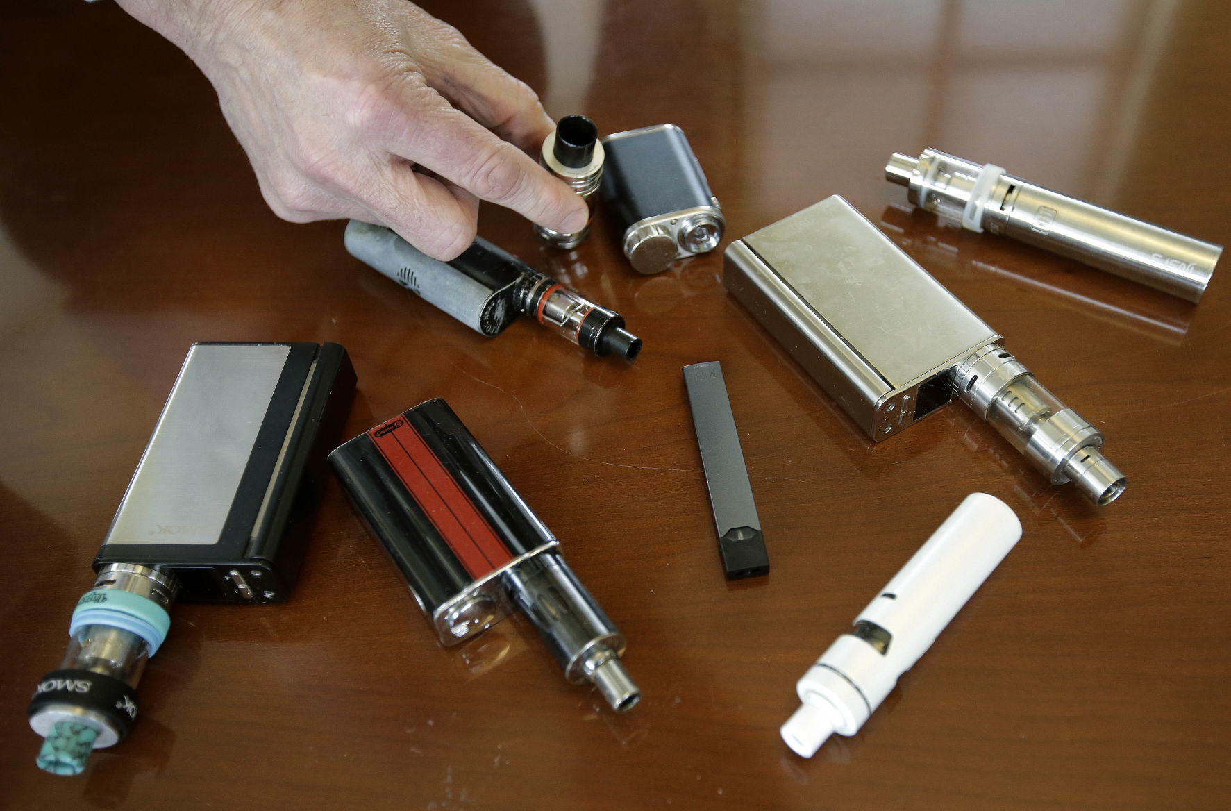 Display of e-cigarettes